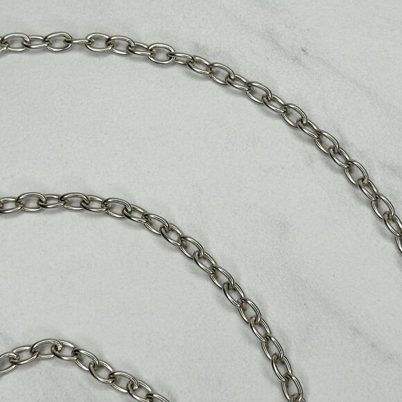 Skinny Dainty Silver Tone Chain Link Purse Bag Replacement Strap ✨ - Picture 4 of 12